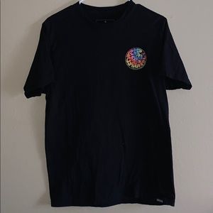 Rip Curl Black Short Sleeve Tshirt, Size Medium